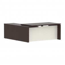 Стол руководителя TLCT 1820(R) Венге Магия Z/Латте 1800х2000х750 TORR LUX