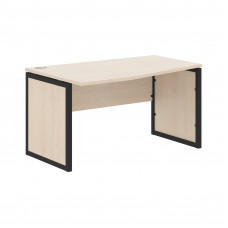 Стол эргономичный XQPCT 149(L) Бук Тиара/Антрацит 1400х900х750 XTEN-QP