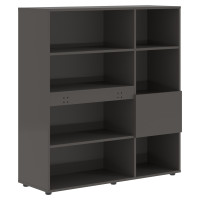 Стеллаж EHC 1245 Мокко/Мокко 1250х430х1355 ЭДИС (EDIS)