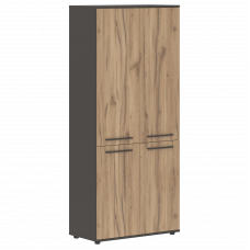 Шкаф высокий широкий EHCS 85.3 Дуб Денвер светлый/Мокко/Мокко 852х430х1967 EDIS