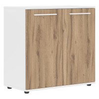 Шкаф малый широкий ELCS 85.1 Дуб Денвер светлый/Белый/Белый 852х430х832 EDIS