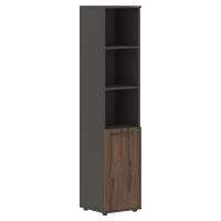 Шкаф высокий узкий EHCS 42.5 Дуб Денвер тёмный/Мокко/Мокко 426х430х1967 EDIS