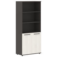 Шкаф высокий широкий EHCS 85.5 ЯсеньТраун/Мокко/Мокко 852х430х1967 EDIS