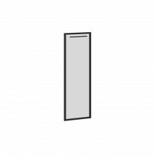 Дверь стеклянная в рамке EDRG 42-1(L) Тонированная Бронза серая/Черная 420х20х1132 EDIS