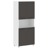 Шкаф высокий широкий EHCS 85.4 Мокко/Мокко/Белый 852х430х1967 EDIS