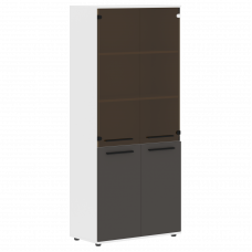 Шкаф высокий широкий EHCS 85.2 Мокко/Черный/Белый 852х430х1967 EDIS