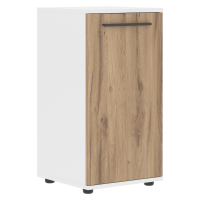 Шкаф малый узкий ELCS 42.1 Дуб Денвер светлый/Мокко/Белый 426х430х832 EDIS