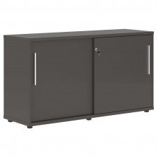 Шкаф низкий с дверьми купе ELC 1343 Мокко/Белый/Мокко 1346х430х750 EDIS