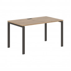 Стол прямой EUST 1380 Дуб Денвер светлый/Мокко 1360х800х750 EDIS