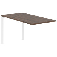 Брифинг-приставка EUB 1367 Дуб Денвер тёмный/Белый 1360х670х750 EDIS