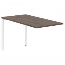 Брифинг-приставка EUB 1367 Дуб Денвер тёмный/Белый 1360х670х750 EDIS