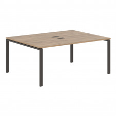 Стол 2-х местный EUWST 1713 Дуб Денвер светлый/Мокко 1760х1346х750 EDIS
