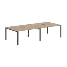 Стол 4-х местный EUWST 3113 Дуб Денвер светлый/Мокко 3126х1346х750 EDIS