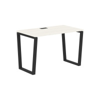 Стол прямой EVST 1167 Ясень Траун/Черный 1160х670х750 EDIS