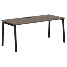 Стол прямой ELST 1780 Дуб Денвер тёмный/Черный 1760х800х750 EDIS