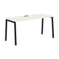 Стол прямой ELST 1567 Ясень Траун/Черный 1560х670х750 EDIS