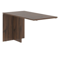 Брифинг-приставка EDB 1367 Дуб Денвер тёмный/Черный 1360х670х750 EDIS