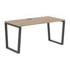 Стол прямой EVST 1580 Дуб Денвер светлый/Мокко 1560х800х750 EDIS