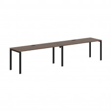 Стол 2-х местный EUWST 3567 Дуб Денвер тёмный/Черный 3526х670х750 EDIS