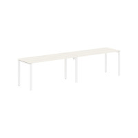 Стол 2-х местный EUWST 3167 Ясень Траун/Белый 3126х670х750 ЭДИС (EDIS)