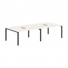 Стол 4-х местный EUWST 3113 Ясень Траун/Черный 3126х1346х750 EDIS