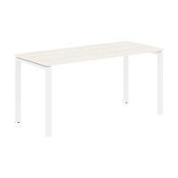 Стол прямой EUST 1567 Ясень Траун/Белый 1560х670х750 EDIS