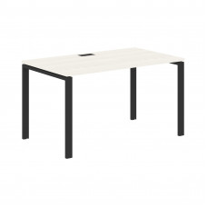 Стол прямой EUST 1380 Ясень Траун/Черный 1360х800х750 EDIS