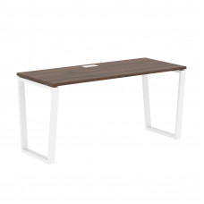 Стол прямой EVST 1567 Дуб Денвер тёмный/Белый 1560х670х750 EDIS
