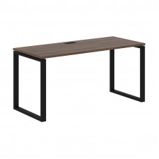 Стол прямой EQST 1567 Дуб Денвер тёмный/Черный 1560х670х750 EDIS