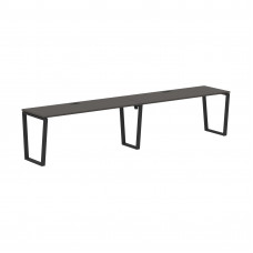 Стол 2-х местный EVWST 3567 Мокко/Черный 3526х670х750 EDIS