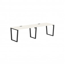 Стол 2-х местный EVWST 2780 Ясень Траун/Черный 2726х800х750 EDIS