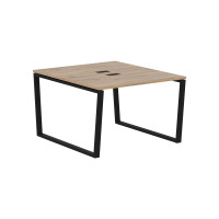 Стол 2-х местный EVWST 1113 Дуб Денвер светлый/Черный 1160х1346х750 EDIS