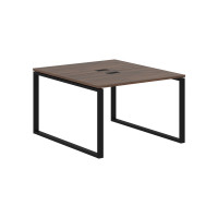 Стол 2-х местный EQWST 1113 Дуб Денвер тёмный/Черный 1160х1346х750 EDIS