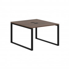 Стол 2-х местный EQWST 1113 Дуб Денвер тёмный/Черный 1160х1346х750 EDIS