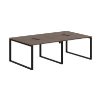 Стол 4-х местный EQWST 2313 Дуб Денвер тёмный/Черный 2326х1346х750 EDIS