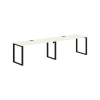 Стол 2-х местный EQWST 3167 Ясень Траун/Черный 3126х670х750 EDIS