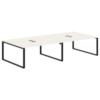 Стол 4-х местный EQWST 3516 Ясень Траун/Черный 3526х1606х750 EDIS