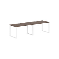 Стол 2-х местный EQWST 2780 Дуб Денвер тёмный/Белый 2726х800х750 EDIS