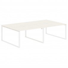 Стол 4-х местный EQWST 2716 Ясень Траун/Белый 2726х1606х750 EDIS