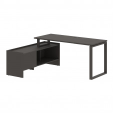 Стол с тумбой EQCT 17614 Мокко/Мокко 1760х1400х750 EDIS