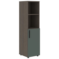 Шкаф средний узкий VMCS 40.5 Нефрит/Дуб Сильвер 400х430х1517 VELION