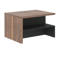 Стол журнальный VRCT 9070 Американский орех/Яшма черный 900х700х550 VELION VENEER