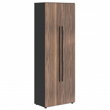 Шкаф высокий широкий VRHCS 80.1 Американский орех/Яшма черный 800х430х2253 VELION VENEER
