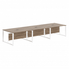 Стол для заседаний ECT 4212 Кария Пальмира/Белый 4200х1200х750 ENIO