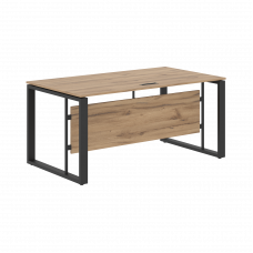 Стол руководителя EST 169 Дуб Денвер светлый/Антрацит 1600х900х750 ENIO