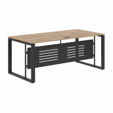 Стол руководителя EST 189M Дуб Денвер светлый/Антрацит 1800х900х750 ENIO