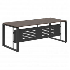 Стол руководителя EST 209M Дуб Денвер темный/Антрацит 2000х900х750 ENIO