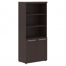 Шкаф с 1 комплектом глухих малых дверей и топом AHC 85.5 Венге Магия 850х456х1969 ALTO