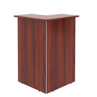 Стойка рецепции угловая DMC 88(L) Бургунди 800х800х1200 DEX