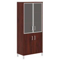 Шкаф комбинированный B 430.4 Бургунди 900х450х2054 BORN